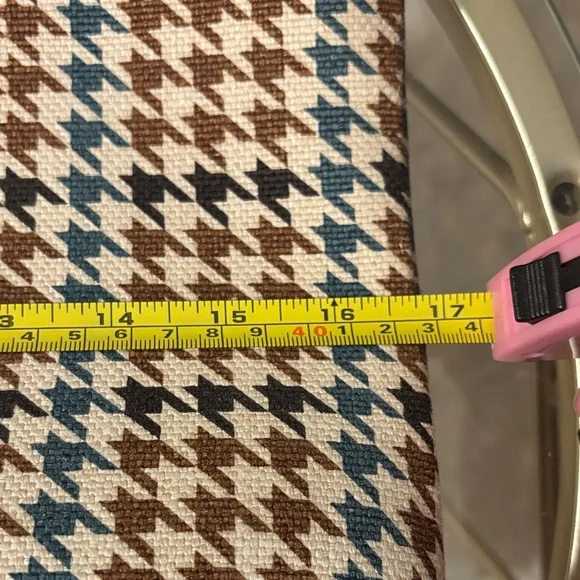 Spartina 449 Houndstooth Tote - Green and Brown - Picture 7 of 9